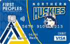 Northern Huskies SwipeBoost Debit Card image