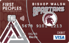 Bishop Walsh Spartans SwipeBoost Debit Card image