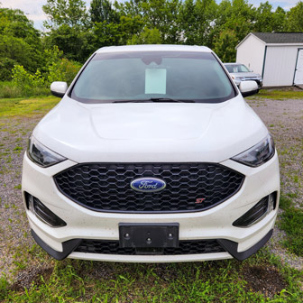 White 2023 Ford Edge, front-end view